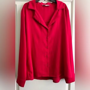 Red Career Blouse